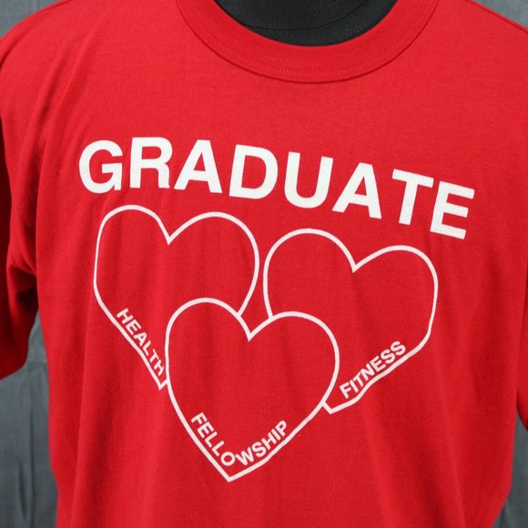 Vintage Graphic T-shirt - Fellowship Fitness Graduate - Men's Extra-Large - Picture 2 of 7